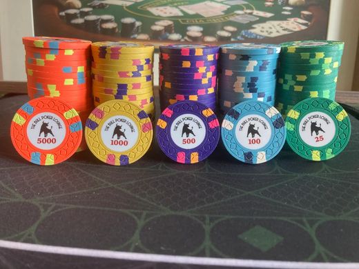 Custom clay chip set — customer photo 24