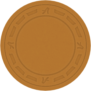 Butterscotch clay poker chip