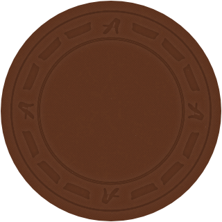 Chocolate clay poker chip