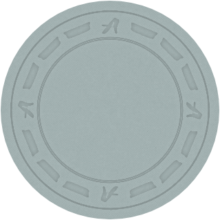 Gray clay poker chip