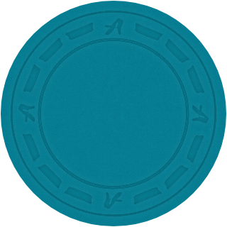 Imperial Blue clay poker chip