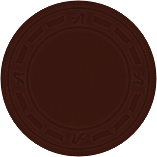 Maroon clay poker chip