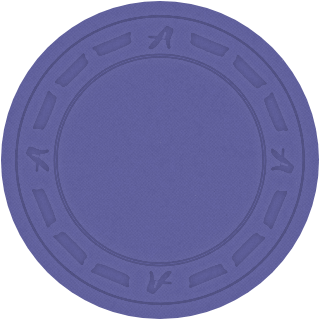 Purple clay poker chip