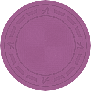 Retro Lavender clay poker chip
